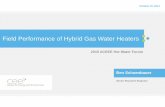 Field Performance of Hybrid Gas Water Heaters