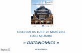 Colloque Ecole Militaire Datanomics  23 mars 2015 Bruno Teboul