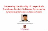 ICDE2015PhD - Improving the Quality of Large-Scale Database-Centric Software Systems by Analyzing Database Access Code