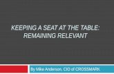 Keeping a Seat at the Table: Remaining Relevant