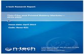 Thin-Film and Printed Battery Markets-2015-2022  Sample Chapter