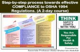 (PROF. SHUKOR) STEP-BY-STEP COMPLIANCE TO OSHA 1994 REGULATIONS.