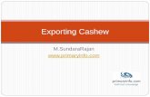 Exporting cashew