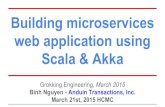 Building microservices web application using scala & akka