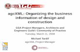agcXML: Organizing the Business Information of Design and Construction