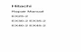 Hitachi EX25-2 EX30-2 EX35-2 EX40-2 EX45-2 Repair Manual