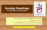 5th Sunday in Ordinary Time Cycle B