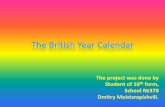 The british year calendar