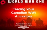 Tracing Your Canadian WWI Ancestors
