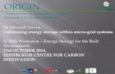 Optimising Energy Storage Within Micro-grid Systems | Edward Owens