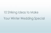 10 striking ideas to make your winter wedding