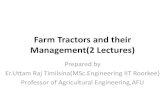 Farm tractors and their management