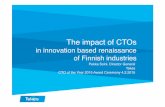Pekka Soini - The impact of CTOs in innovation based renaissance of Finnish industries 4.2.2015
