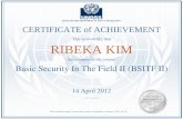 Bsitf ii certificate
