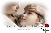 Faith In the Midst of Sorrow - Genesis 35:16-29