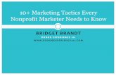 Top Ten Marketing Tactics for Nonprofit Marketers