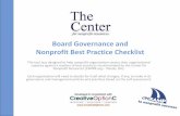2015 board governance & nonprofit best practice checklist