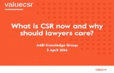 Why does CSR matter to lawyers?