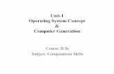 B.sc i micro bio u 1 operating system concept & computer generation