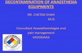 Decontamination of anaesthesia equipments