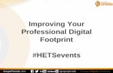 Improving your professional digital footprint