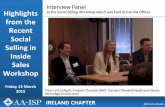 AA-ISP Ireland Chapter - Social selling workshop Key Outputs