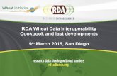 RDA Wheat Data Interoperability Cookbook and last developments