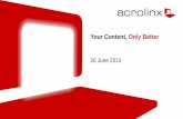 Acrolinx Conference 2013 - "Intro to Acrolinx"