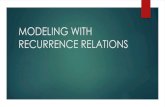 Modeling with Recurrence Relations