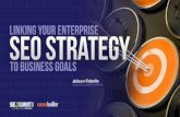 SEJ Summit 2015: Linking Your Enterprise SEO Strategy to Business Goals by Allison Fabella