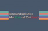 Professional Networking: What Works and What Doesn’