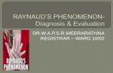 Raynauds Phenomenon-Dignosis & Evaluation