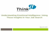 Understanding emotional intelligence   using those insights in your job search