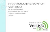 Pharmacotherapy of vertigo