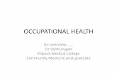 Occupational health:
