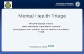 Tim Atherton, Paramedic, West Midlands Ambulance Service NHS Foundation Trust; Richard Clarke, Mental Health Nurse, Birmingham and Solihull Mental Health Foundation Trust; Sgt Leanne