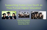 Foster care and higher ed   advocacy project - beardslee