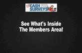 Get Cash for Surveys Review - Inside Members Area Bonus