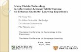 Using Mobile Technology in Information Literacy Skills Training to Enhance Students’ Learning Experience