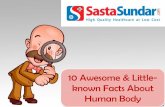 10 Awesome Facts About Human Body