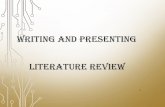 Writing and presenting