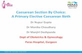 Caesarean delivery by Maternal Request (CDMR)