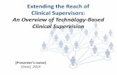Technology-based Clinical Supervision: 1.5hr