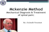 Mechanical diagnosis & therapy  mckenzie method