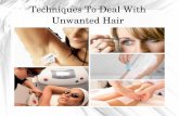Hair Removal Techniques For Unwanted Hair