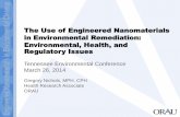 The use of Engineered Nanomaterials in Environmental Remediation: Environmental, Health, and Regulatory Issues