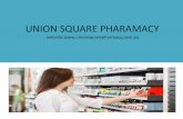 Union Square Pharmacy | Brunswick Pharmacy Melbourne | PharmaSave