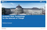 Scalable Web Technology for the Internet of Things