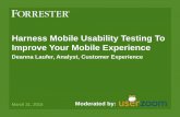 Harness Mobile Usability Testing to Improve Your Mobile Experience