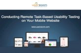 Conducting Remote Task-Based Usability Testing on Your Mobile Website